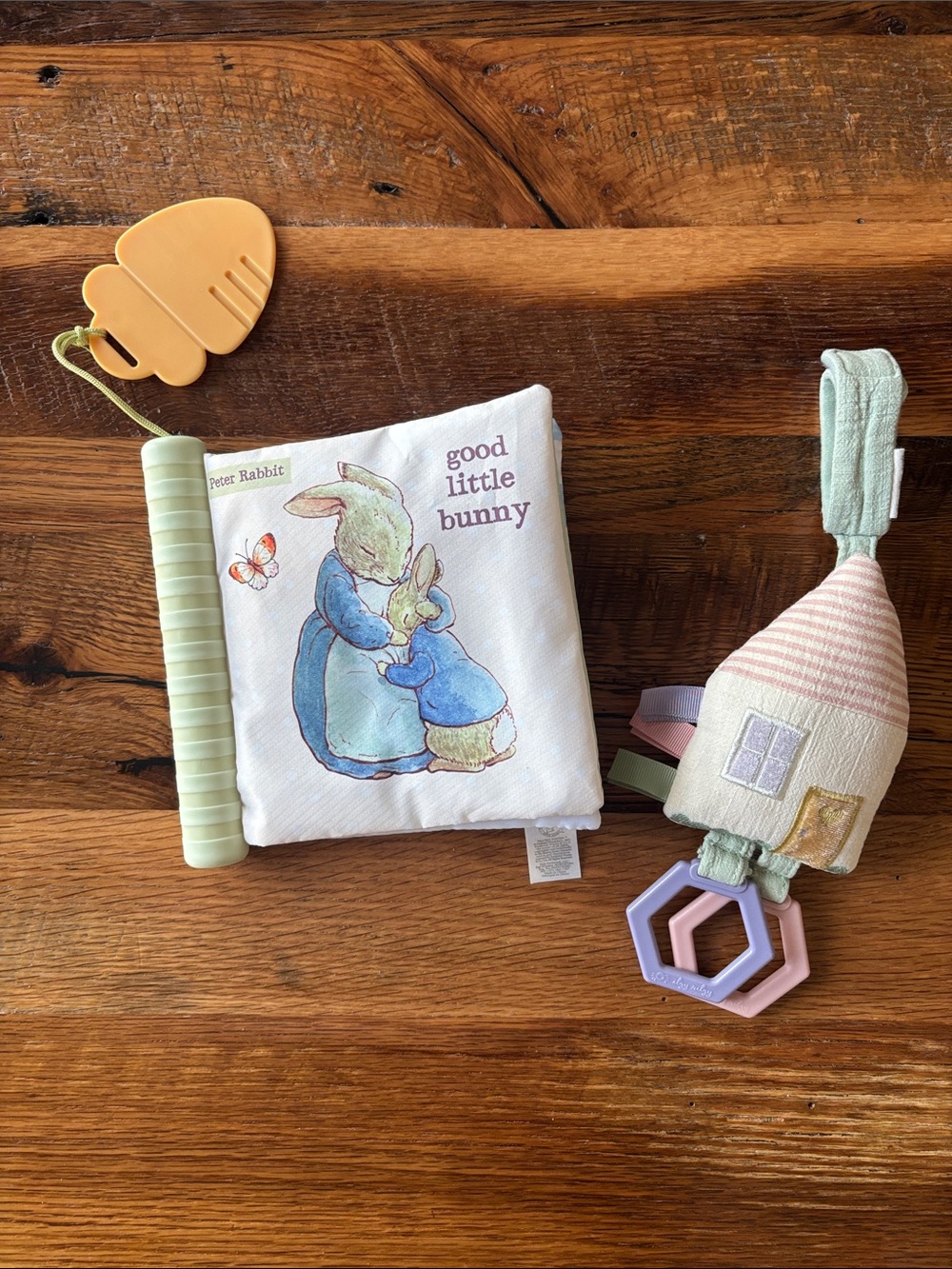 Peter rabbit Soft crunchy Fabric Baby book and it’s ritzy house rattle